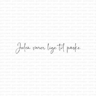 Julen Varer Lige Til Påske