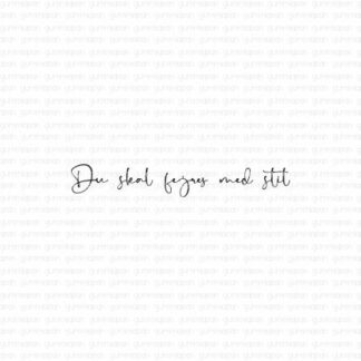 Du Skal Fejras Med Stil