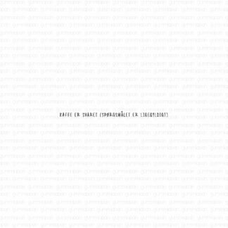 Kaffe er svaret (spørgsmålet er ligegyldigt)