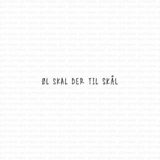 Øl skal der til skål