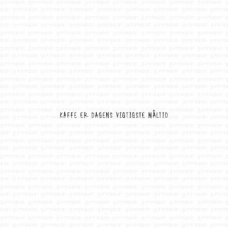 Kaffe er dagens vigtigste måltid