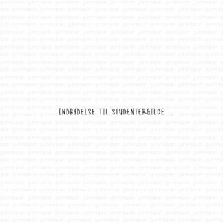 Indbydelse til studentergilde