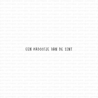 Een Kadootje Van De Sint