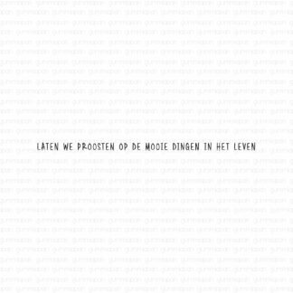 Laten We Proosten Op De Moie Dingen In Het Leven