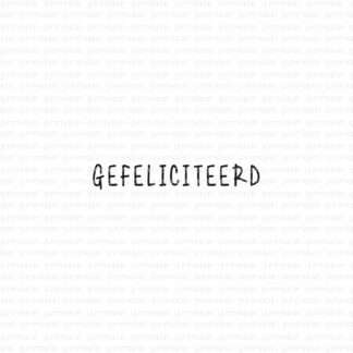 Gefeliciteerd