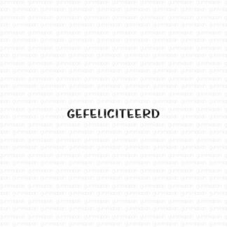 Gefeliciteerd