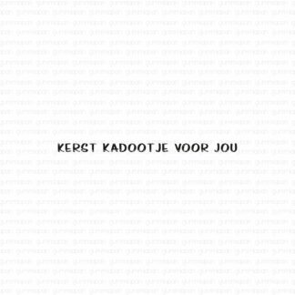 Kerst Kadootje Voor Jou