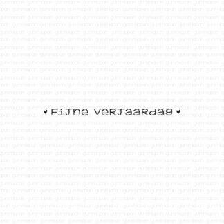 Fijne Verjaardag