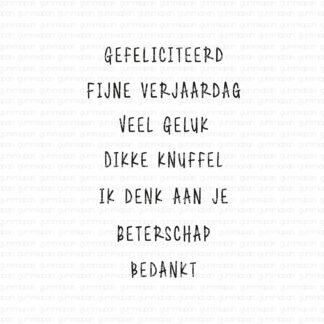 Gefeliciteerd, Fijne Verjaardag, Veel Geluk, Dikke Knuffel, Ik Denk Aan Je, Beterschap, Bedankt