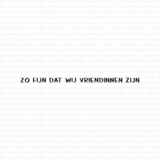 Zo Fijn Dat Wij Vriendinnen Zijn