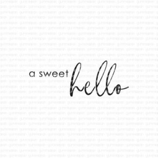 a sweet hello