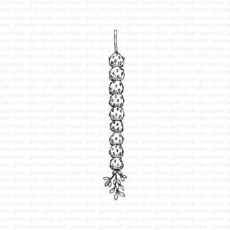 Wild strawberries on a straw