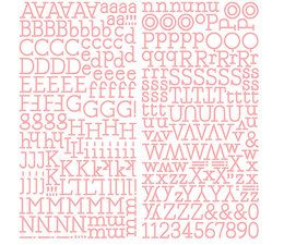 LDRS Creative Lovely Watercolor Large Puffy Alpha Stickers