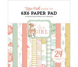 It's A Girl 6x6 Inch Paper Pad