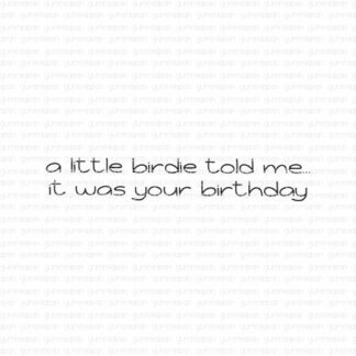 a little birdie told me...