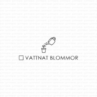 Vattnat blommor