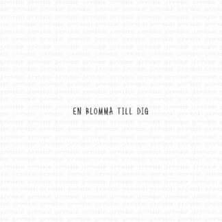 En blomma till dig
