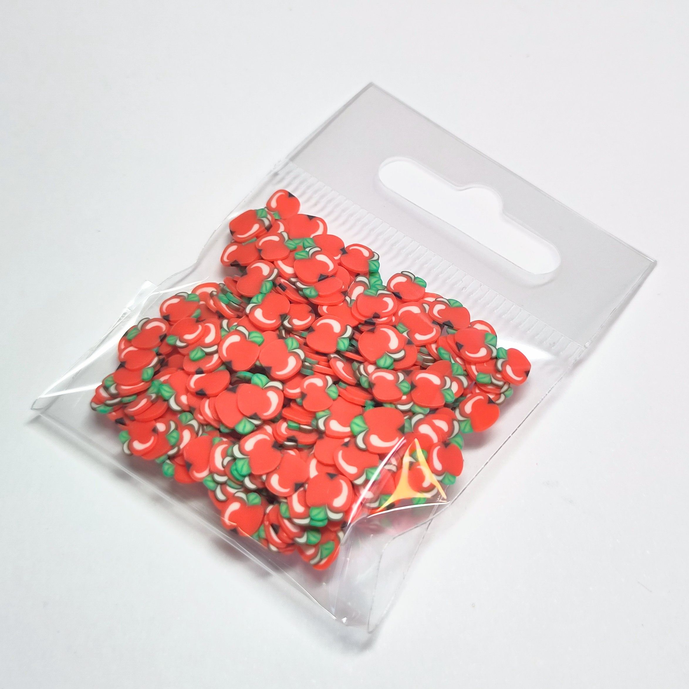 Mini Clay Charms, Apples - Image 2