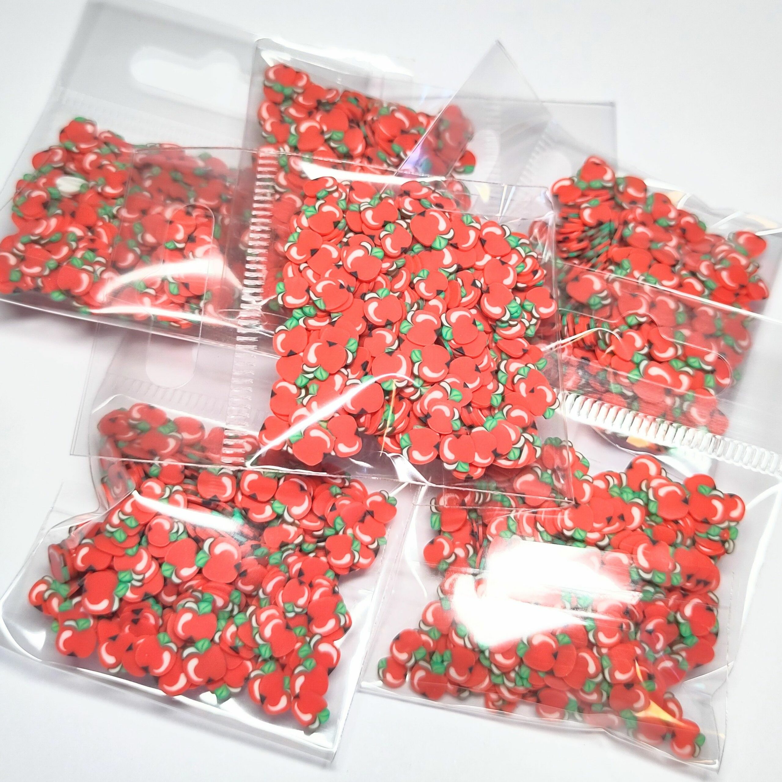Mini Clay Charms, Apples - Image 3
