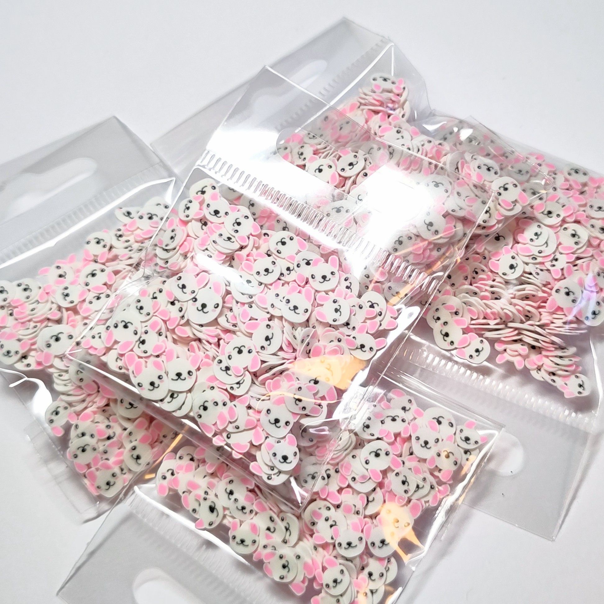 Mini Clay Charms, Bunnies - Image 3