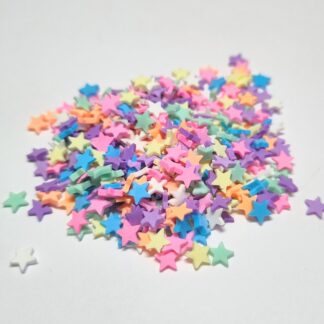 Mini Clay Charms, Blandade Stjärnor