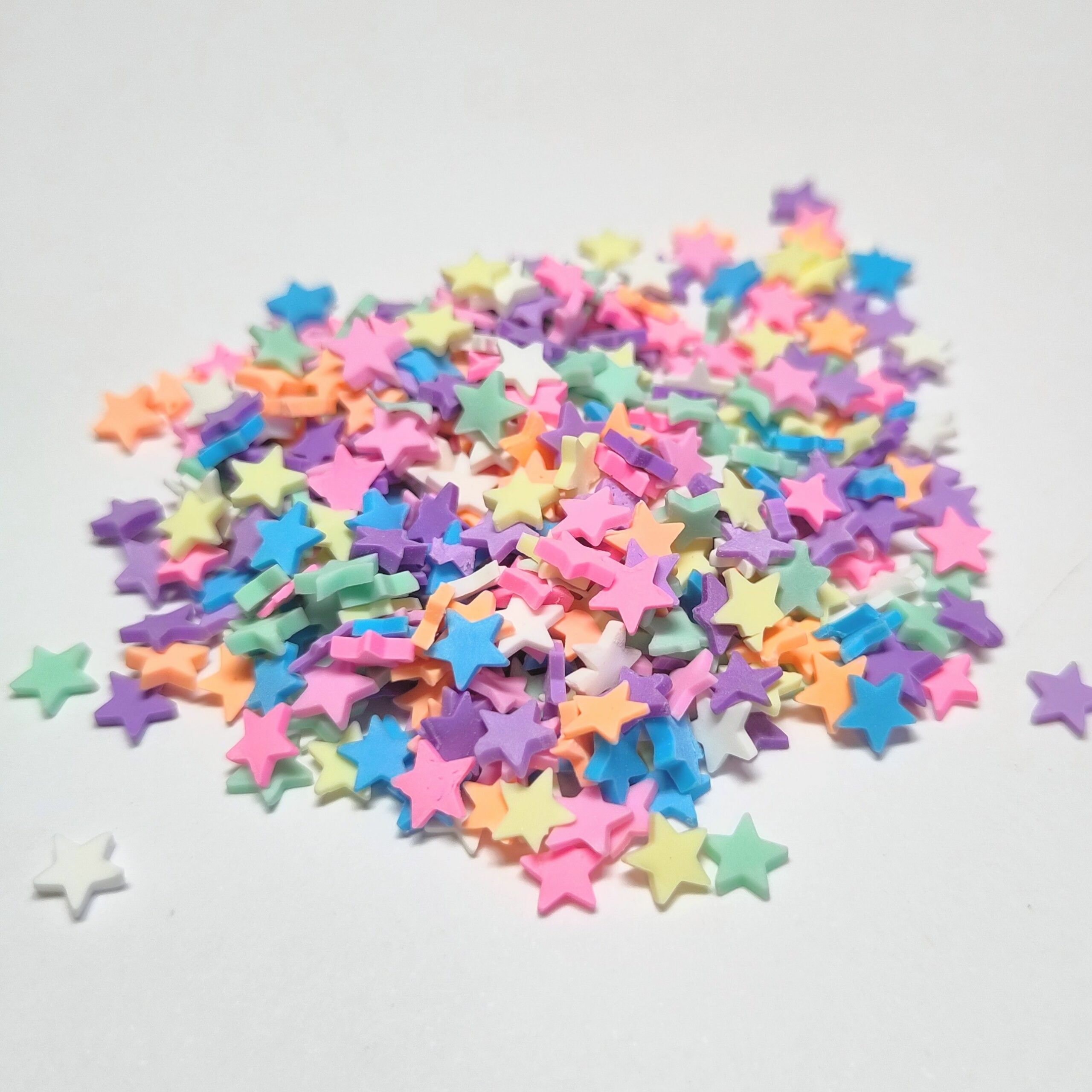 Mini Clay Charms, Blandade Stjärnor