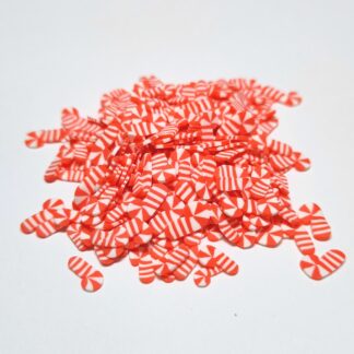 Mini Clay Charms, Candy Canes