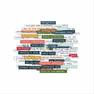 31 Days 2022 Die Cuts Text