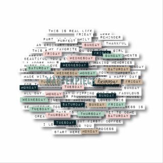 Masterpiece, Ephemera Word Strips