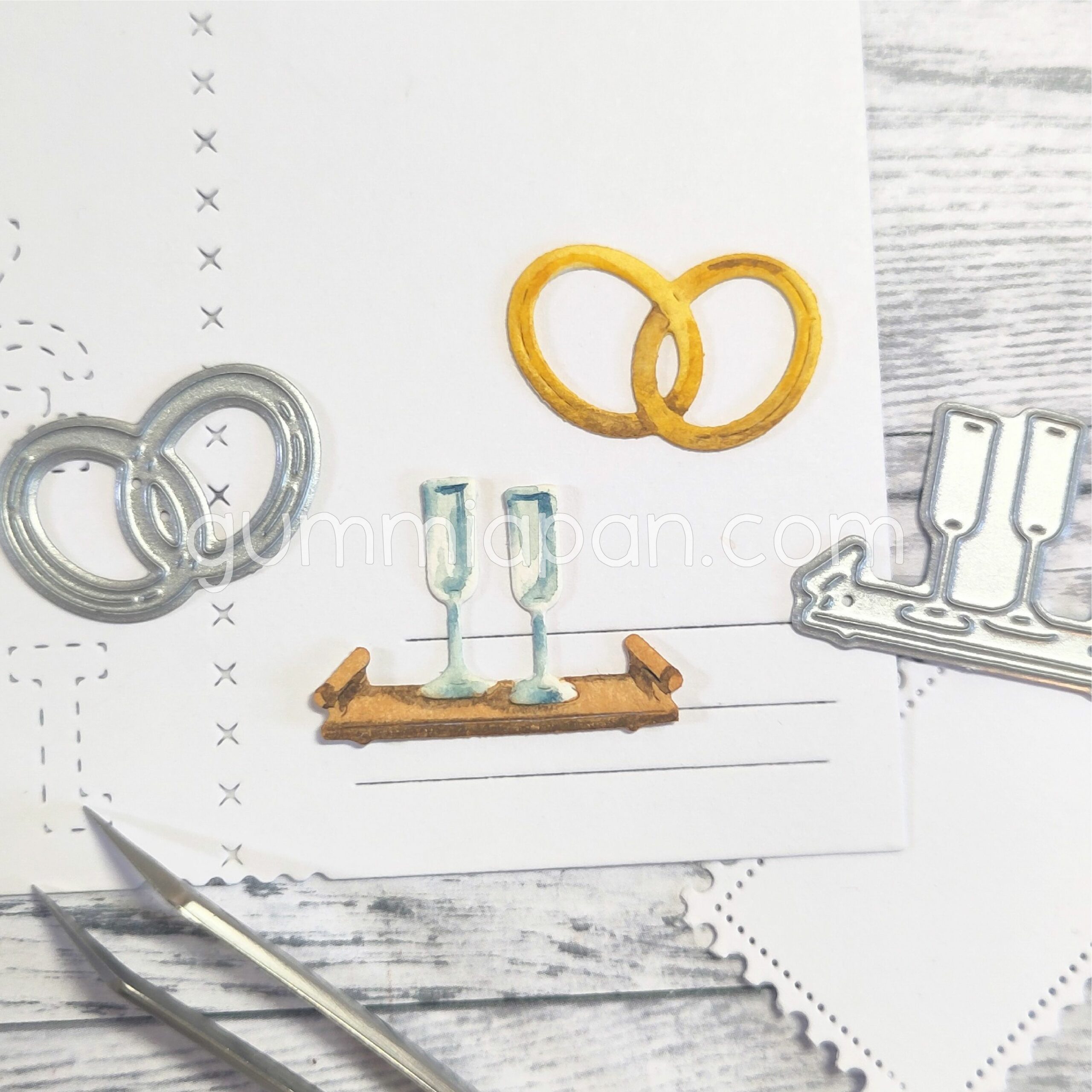 Champagne Glasses & Rings