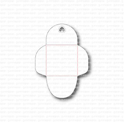 Litet Kuvert med Hjärta