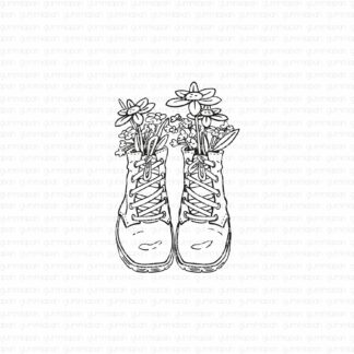 Stövlar med Blommor