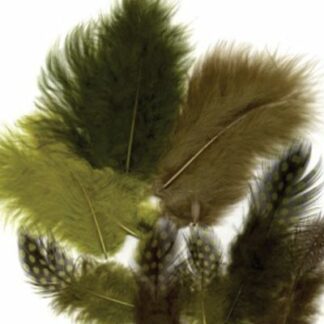 Green Mix of Feathers