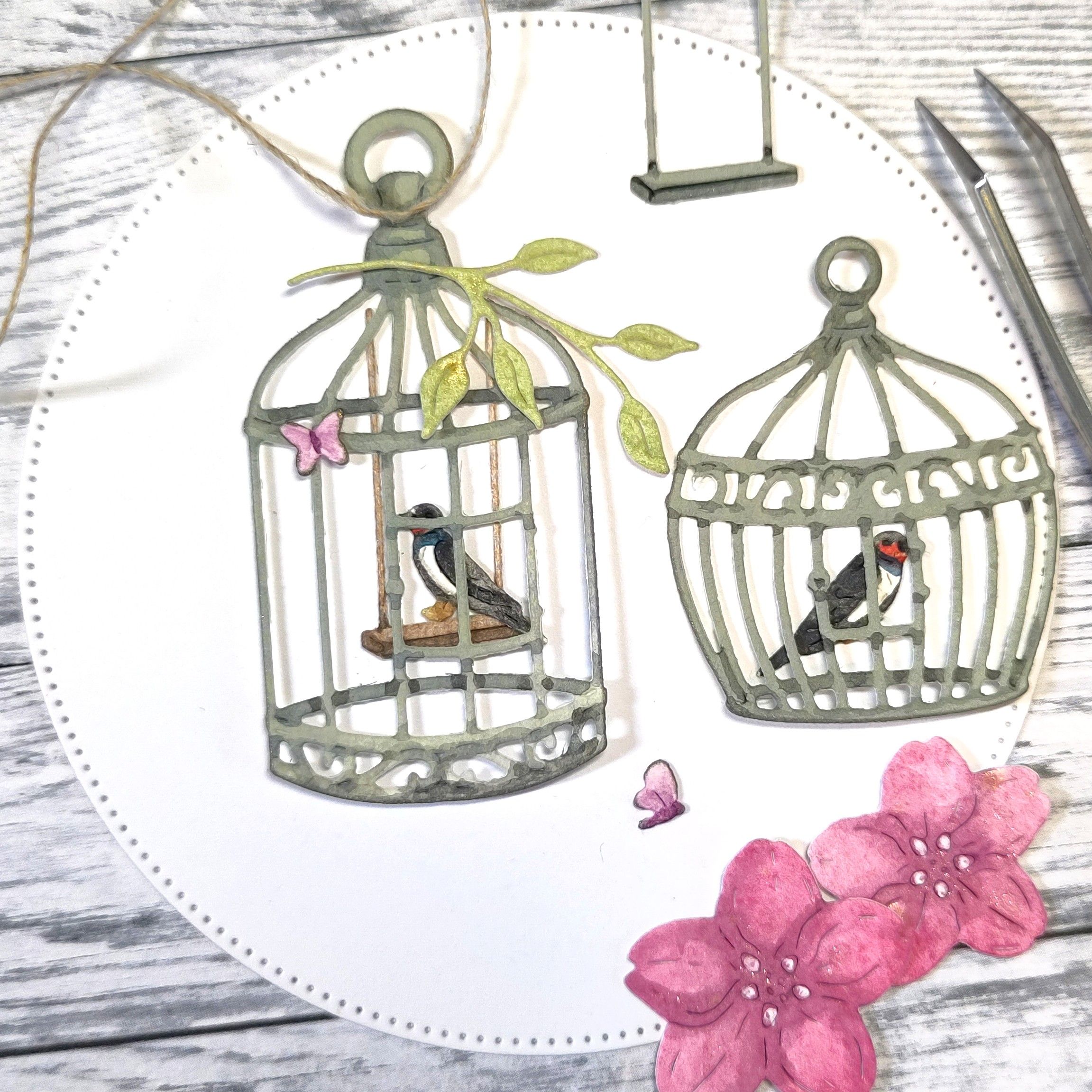 Bird Cage with Swing - Image 2