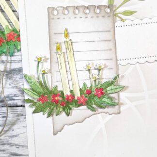 Begravningsdekoration med ljus