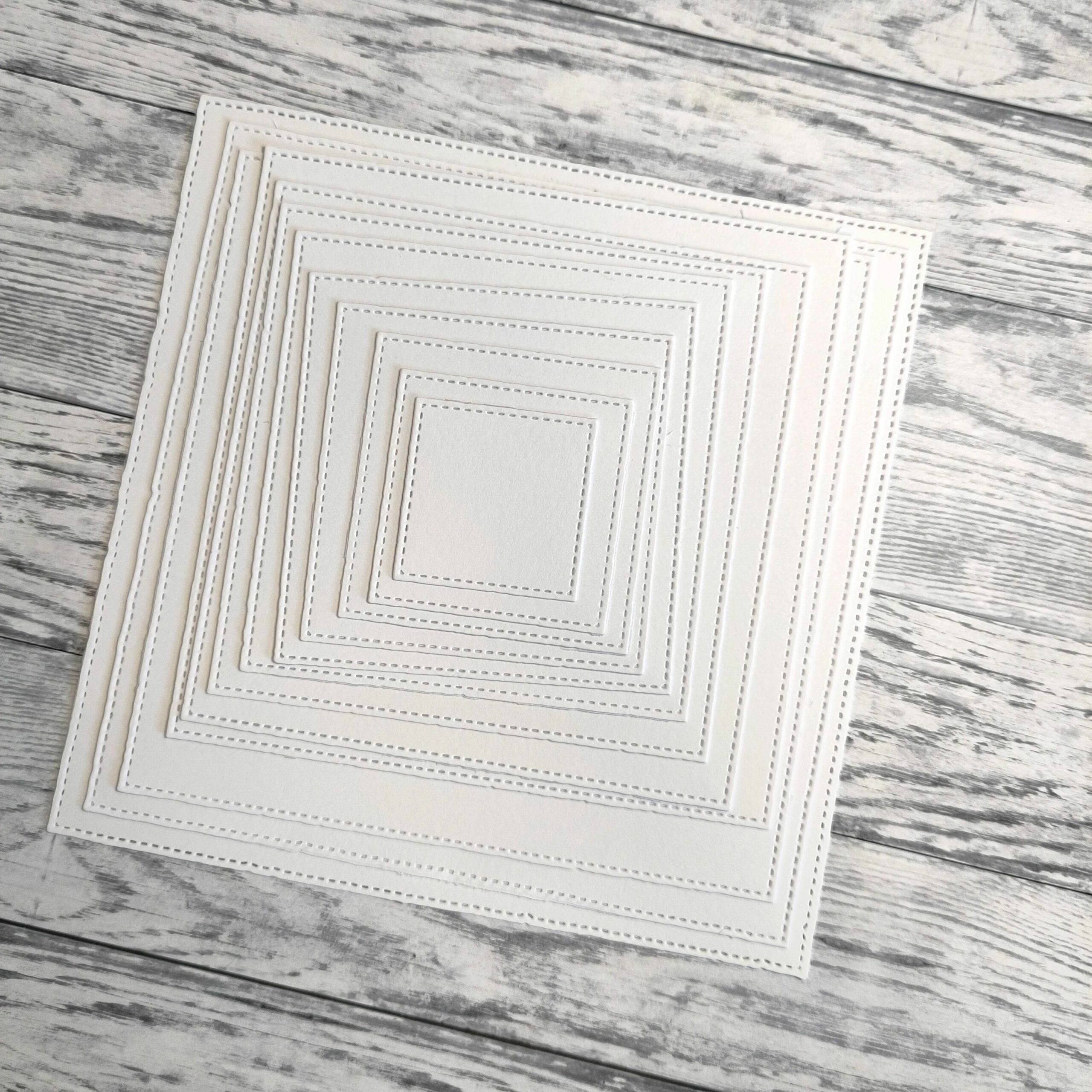 Hand Drawn Square With Small Stitches - Image 2