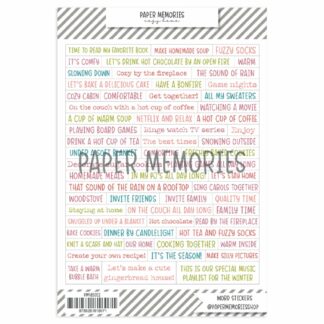 Word Stickers: Cozy Home