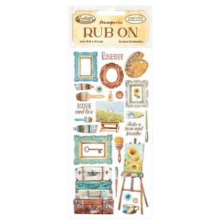 Stamperia, Rub On: Sunflower Art