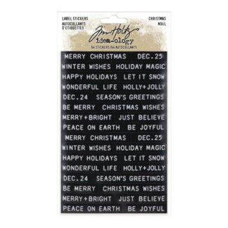 Tim Holtz, Label Stickers: Christmas Noel