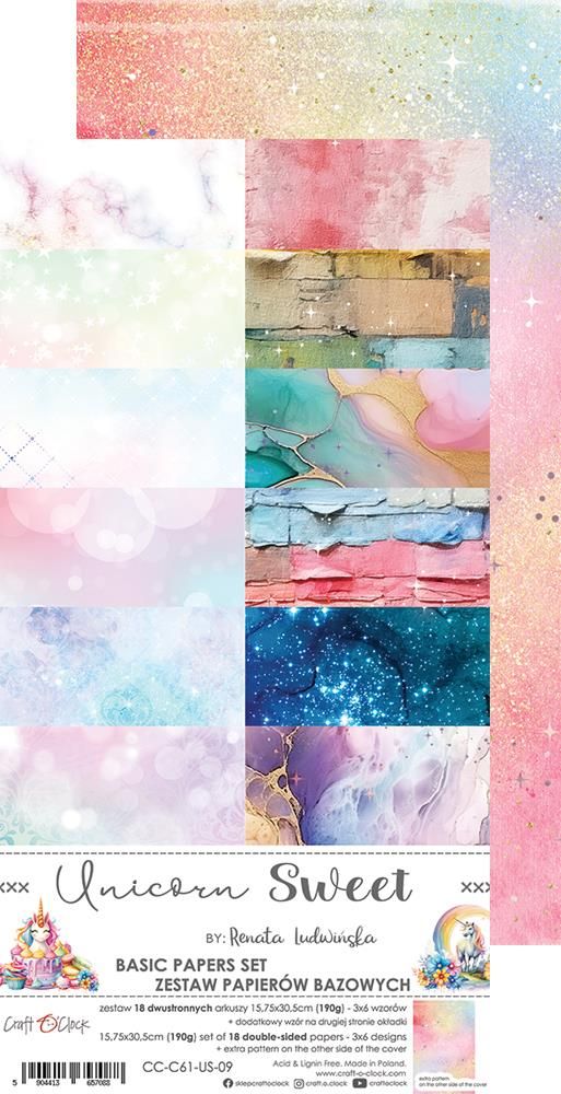 Craft O' Clock, Basic Paper Set: Unicorn Sweet - Bild 8