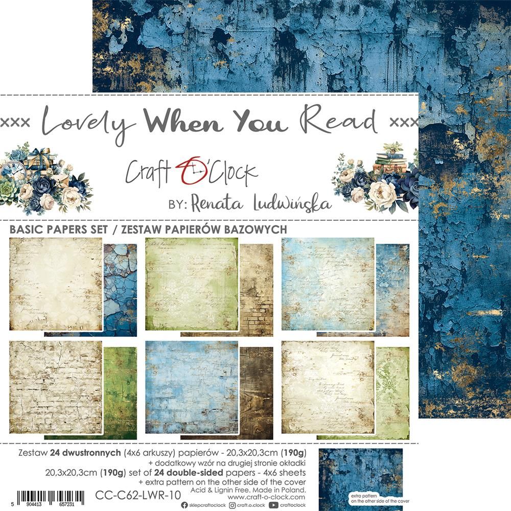 Craft O' Clock, 8x8" Paper Set: Lovely When You Read - Image 8