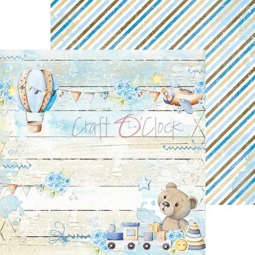 Craft O' Clock, 8x8" Paper Set: Hello Little Boy - Image 4