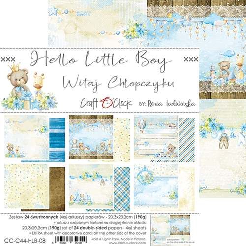 Craft O' Clock, 8x8" Paper Set: Hello Little Boy - Image 8