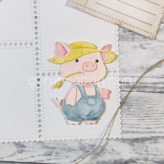 Overall Shorts & Straw Hat for Piggy