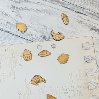 Wood Charms: Baked Goods