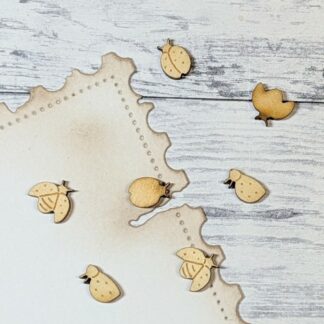 Wood Charms: Ladybugs