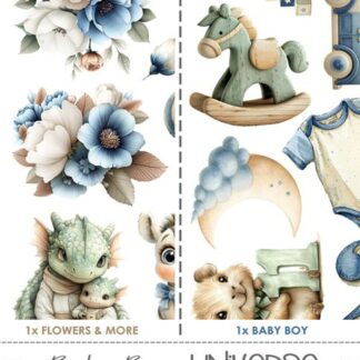 Craft O' Clock, 6x12 Cut Set: Baby Boy Universe