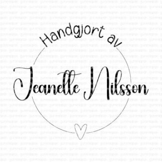 Handgjort av: Cirkel med Hjärta