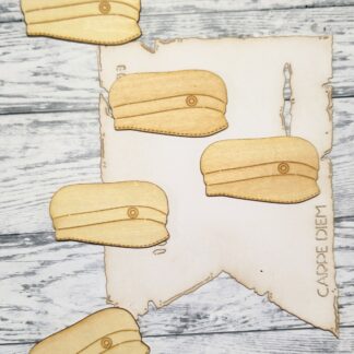 Wood Charms: Student cap