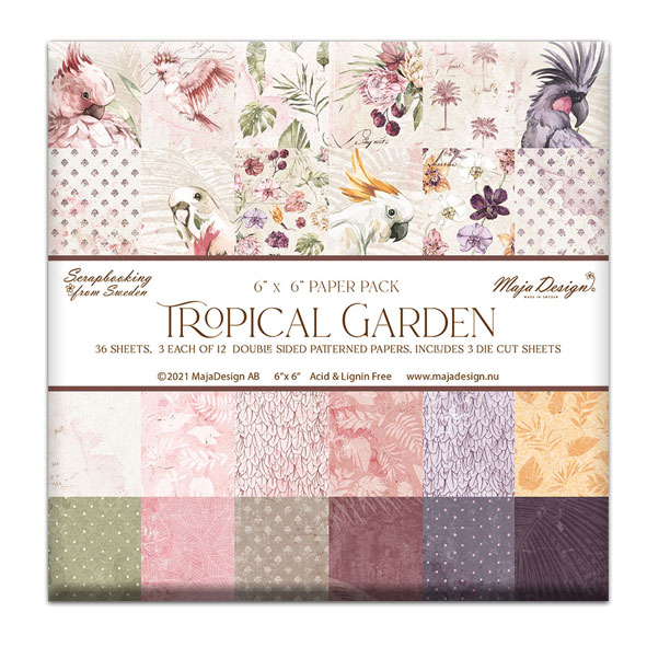 Tropical Garden, 6 x 6 tum, Maja Design
